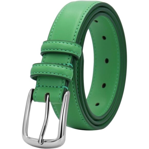 Women's Multicolored Leather Belt Faux Leather Waist Size 25-30 Inches - Picture 1 of 4